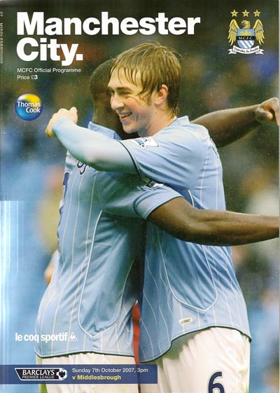 Manchester City FC v Middlesbrough FC